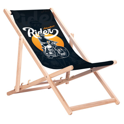 Leżak drewniany rider